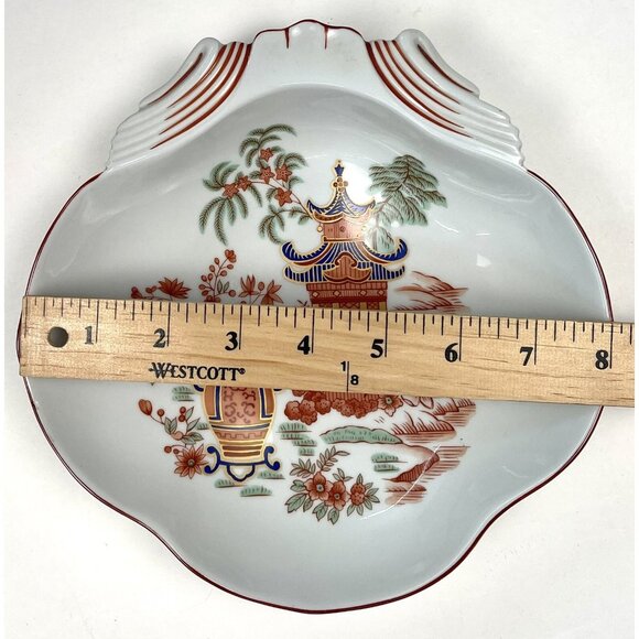 VTG MOTTAHEDEH Vista Alegre Portugal Temple 8" Shell Serving Bowl Dish READ - Picture 6 of 6